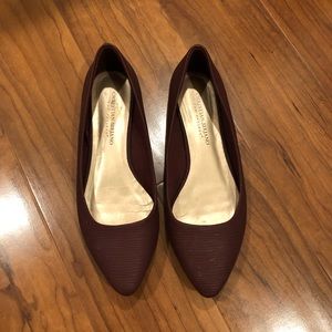 Purple Christian Siriano Flats